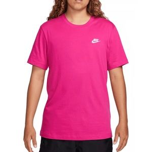 Nike Men's Medium Sportswear Club T-Shirt Fireberry AR4997-615